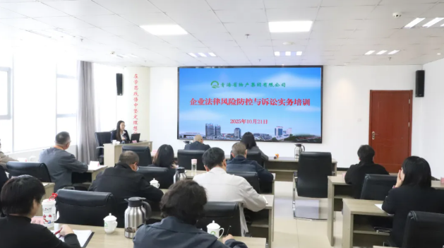 青海省物產(chǎn)集團有限公司組織開展企業(yè)法律風險防控與訴訟實務培訓