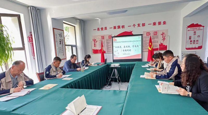 民爆公司黨支部開(kāi)展&ldquo;知敬畏、存戒懼、守底線&rdquo; 專(zhuān)題研討